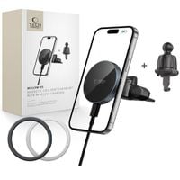 tech-protect mm15w-v5 magnetic magsafe cd & vent car mount wireless