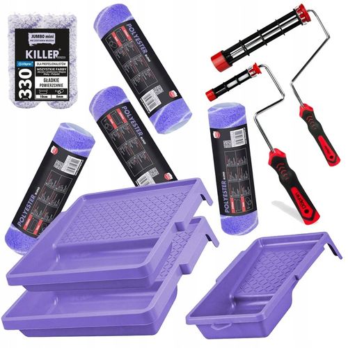 ZESTAW BLUE DOLPHIN SERIA 330 4x Wałek Spinner 25cm 9mm Uchwyt dr25 na Arena.pl