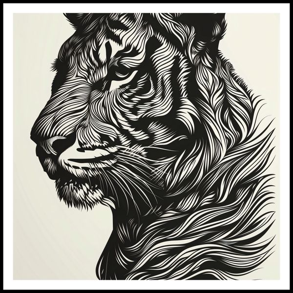 Plakat 80x80cm Tygrysi Gwizd zdjęcie 3