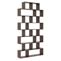 Regał otwarty, ścienny, biblioteczka, KADO, 124x18x240, wenge | TYLETEGOTU