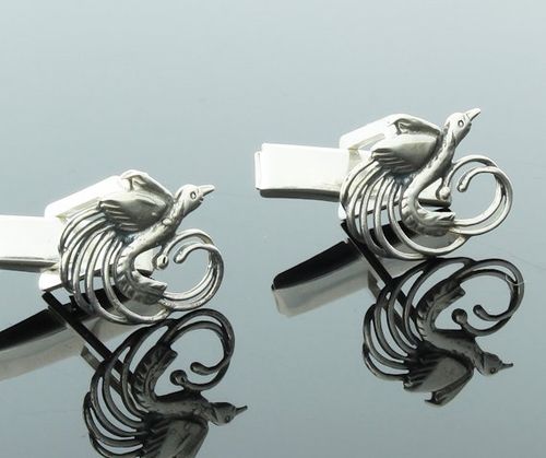 Spinki do mankietów ptak Feniks nieśmiertelność na Arena.pl