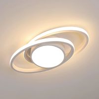 LAMPA SUFITOWA LED BIAŁA OWALNA PLAFON 39W 3000K DO SYPIALNI, KUCHNI