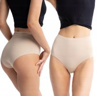 JULIMEX FIGI MAJTKI DAMSKIE AMBER MAXI Z WYSOKIM STANEM BEŻ L