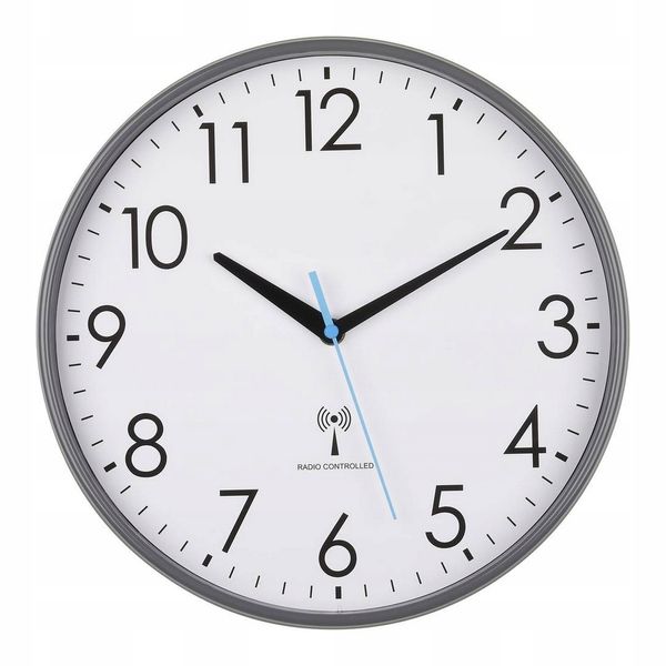 Zegar ścienny sterowany radiowo 30cm DCF77 zdjęcie 1