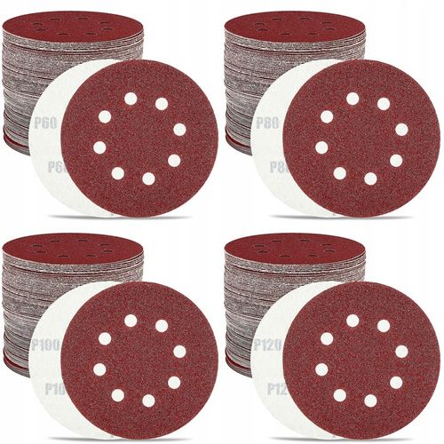 KRĄŻKI ŚCIERNE NA RZEP DO SZLIFIERKI OSCYLACYJNEJ MIMOŚRODOWEJ OTWORY 125MM na Arena.pl