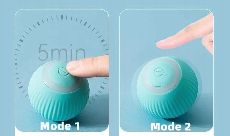 INTERAKTYWNA PIŁKA dla KOTA Psa ZABAWKA UCIEKAJĄCA 2 tryby WERSJA 2.0 zdjęcie 2