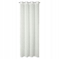 Elegancka zasłona gotowa AURELIA Eva Minge 135x250 kremowa pompony glamour