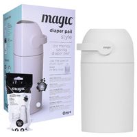 MAGIC Kosz na zużyte pieluchy biały + worki