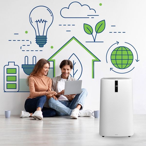 Klimatyzator przenośny ENVA 3,5 kW 4w1 WiFi osuszacz 56l/24h pompa ciepła zdjęcie 8