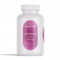 LAKTOFERYNA Lactoferrin LFS 90% 100mg 60 kapsułek Odporność Bakterie Wirusy