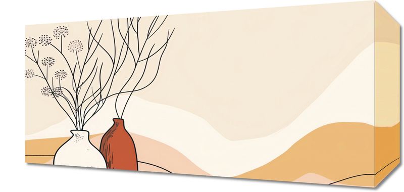 Obraz 40x20cm Stylowe Beże zdjęcie 1