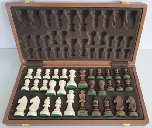 Szachy drewniane Orion 38 wersja intarsja, warto na Arena.pl