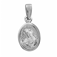 SREBRNY MEDALIK Z MATKĄ BOSKĄ PRÓBA SREBRA 925 GRAWER GRATIS!