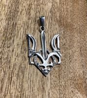 WISIOREK SREBRO 925 SYMBOL UKRAINY TRÓJZĄB тризуб