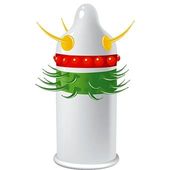 Prezerwatywy Z Fakturą Wypustkami Egzo Jolly Roger