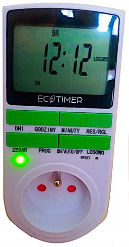 PROGRAMATOR CZASOWY WŁĄCZNIK WYŁĄCZNIK TIMER CYFROWY LCD - Polskie Menu na Arena.pl