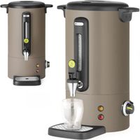 Warnik do wody grzanego wina z kranem tacką ociekową 9 l 950 W - taupe