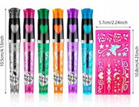 Tatuaże Brokatowe zmywalne dla dzieci 402 Szablony do tatuażu MEGA ZESTAW