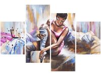 120CM 80CM ZEGAR 4 ELEM TANCERKA OBRAZ ŚCIENNY