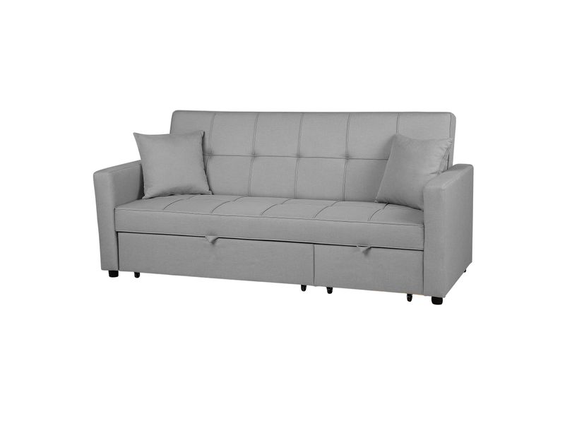 Sofa rozkładana jasnoszara GLOMMA zdjęcie 5
