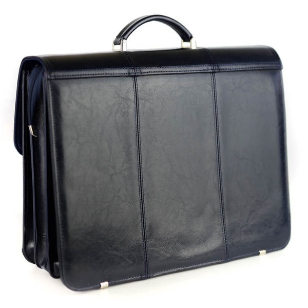 518 Teczka męska 3-komorowa - granat KEMER zdjęcie 4