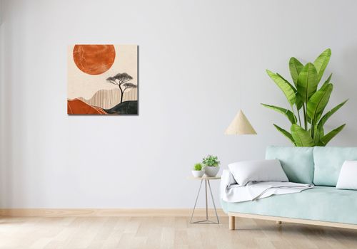 Obraz 60x60cm Afrykański Zachód Słońca na Arena.pl