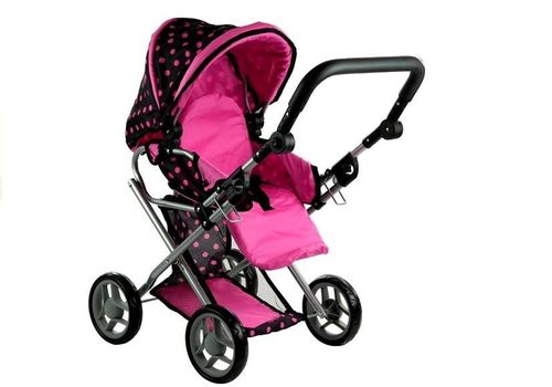 Wózek dla lalek Alice Głęboki, Nosidło, Torba, Pościel na Arena.pl