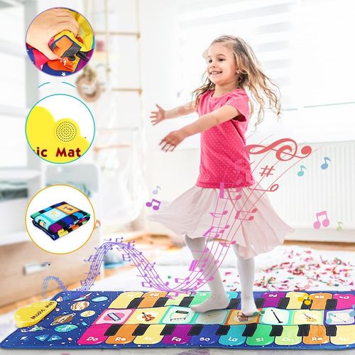 MATA MUZYCZNA EDUKACYJNA PIANINKO DLA DZIECI GRA DO TAŃCZENIA INTERAKTYWNA na Arena.pl