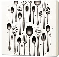 Obraz 90x90cm Narzędzia Smaku