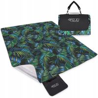 KOC PIKNIKOWY PLAŻOWY MATA TURYSTYCZNA WODOODPORNA Z IZOLACJĄ 200x200 PALMY