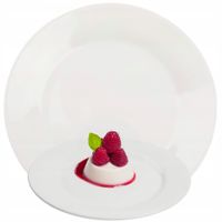 TALERZ PORCELANOWY DESEROWY 19CM PŁASKI TALERZYK DO CIASTA NA DESER SAŁATKĘ