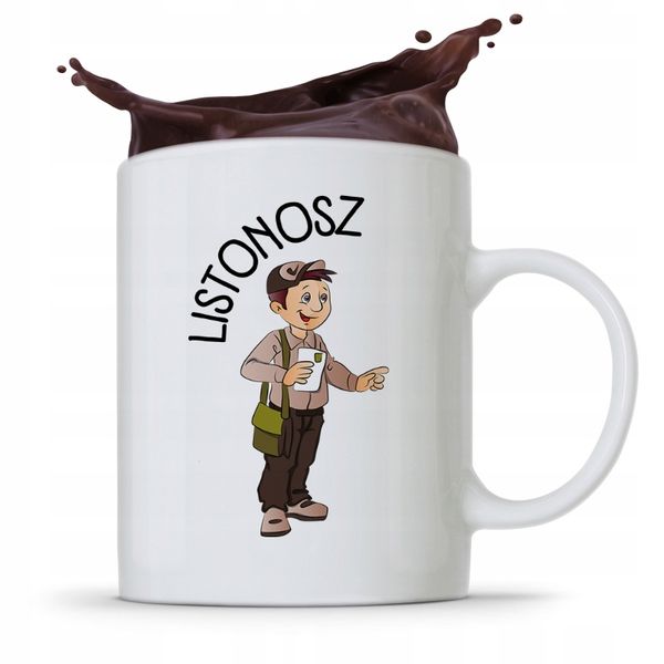 Kubek Prezent Dla Listonosza Najlepszy Listonosz Z Nadrukiem Ze Zdjęciem zdjęcie 1