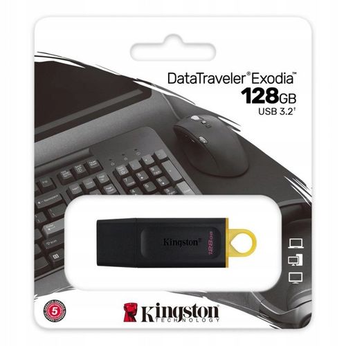 KINGSTON FLASH 128GB USB 3.2 Gen1 DataTraveler Exodia (B+Y) na Arena.pl