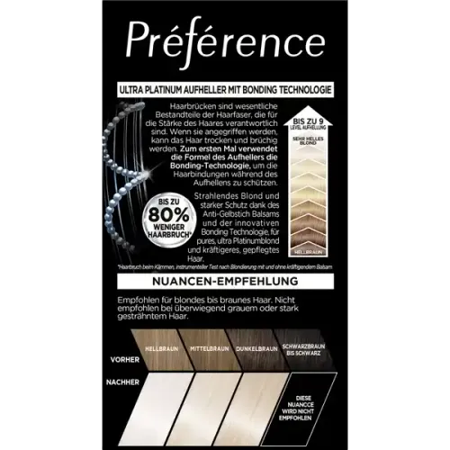 Rozjaśniacz do włosów brąz 9 tonów Loreal Preference 9L na Arena.pl