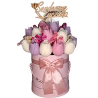 Flower Box Świece Sojowe Wieczny Bukiet Kwiaty Prezent Urodziny Dzień