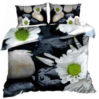 Pościel 3D bawełna satyna 160x200cm BIAŁE KOREANKI