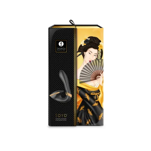 shunga soyo black - dwusilnikowy model silikonowy, 17 cm na Arena.pl