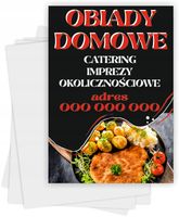 Ulotki A5 reklamowe firmowe 1000 szt dużo wzorów OBIADY DOMOWE