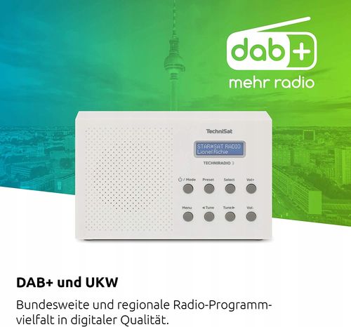 RADIO TECHNISAT TECHNIRADIO 3 DAB+/FM białe HIT na Arena.pl