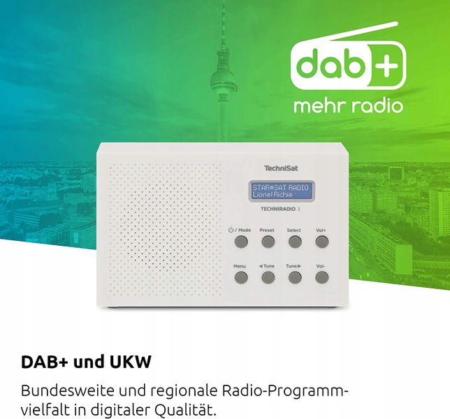 RADIO TECHNISAT TECHNIRADIO 3 DAB+/FM białe HIT zdjęcie 2