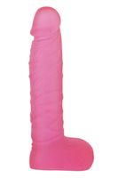 Dildo XSkin Transparent Pink 20 cm
