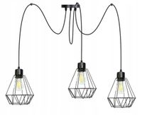 LAMPA sufitowa wisząca ZWIS Loft klosz 3xE27 PAJĄK