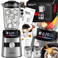 BLENDER KIELICHOWY SZKLANY DO SMOOTHIE KOKTAJLI BIDONY KRUSZY LÓD MŁYNEK XL
