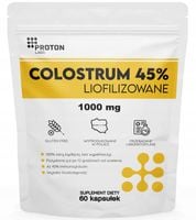 PROTON LABS Colostrum 45% IG 1000mg Liofilizowane 60szt. siara