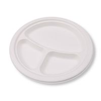 talerz z pulpy trzcinowej trójdzielny 26cm 125szt
