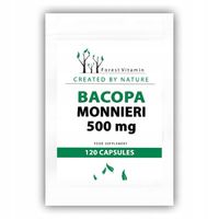 BAKOPA BACOPA MONNIERI 120kaps 500mg STRES PAMIĘĆ