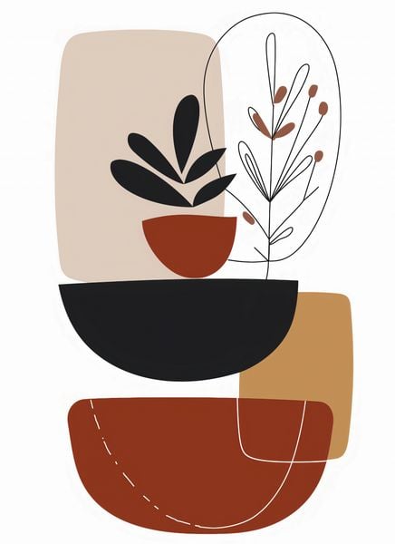 Plakat 40x55cm Botaniczna Abstrakcja zdjęcie 1