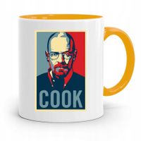 Kubek Żółty Prezent Dla Kucharza Kucharki Cook Z Nadrukiem Ze Zdjęciem