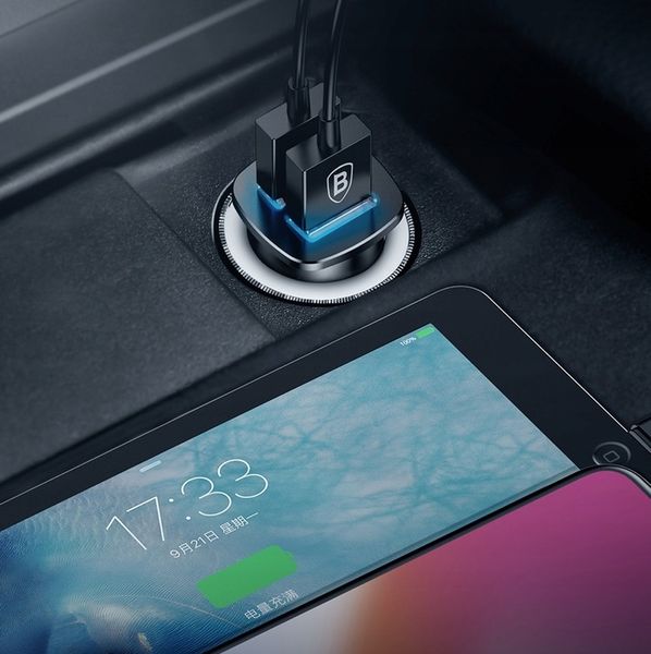 BASEUS ładowarka samochodowa 2xUSB QC 3.0 5A 30W zdjęcie 5