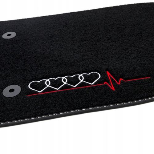 Dywaniki welurowe LOGO AUDI A4 B6 B7 2001-2007 na Arena.pl